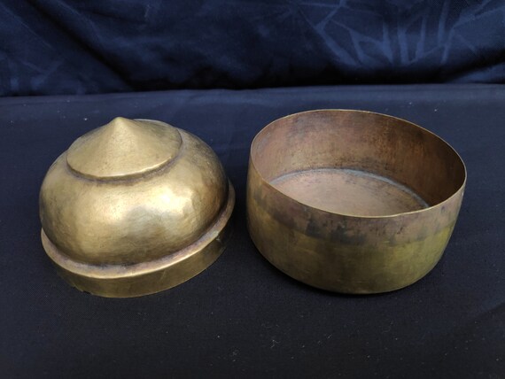 Antique Brass Dome Shaped Jewellery Box | Snuff B… - image 5