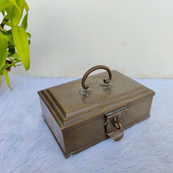 Old Brass Paan Boxes From India - Ca 1940 Old Brass Paan Boxes From India - Ca 1940