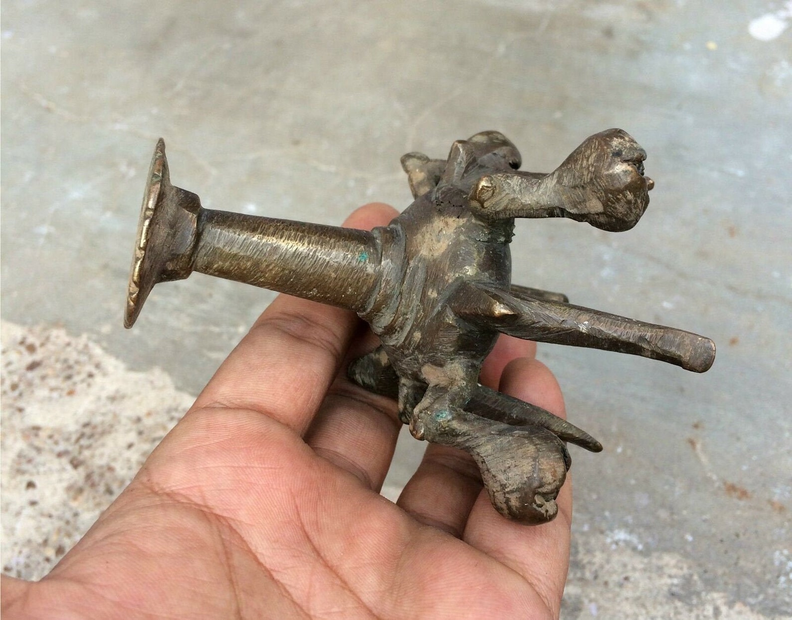 Antique Casted Brass Kohl Holder Pot Old Kajal Bottle Etsy