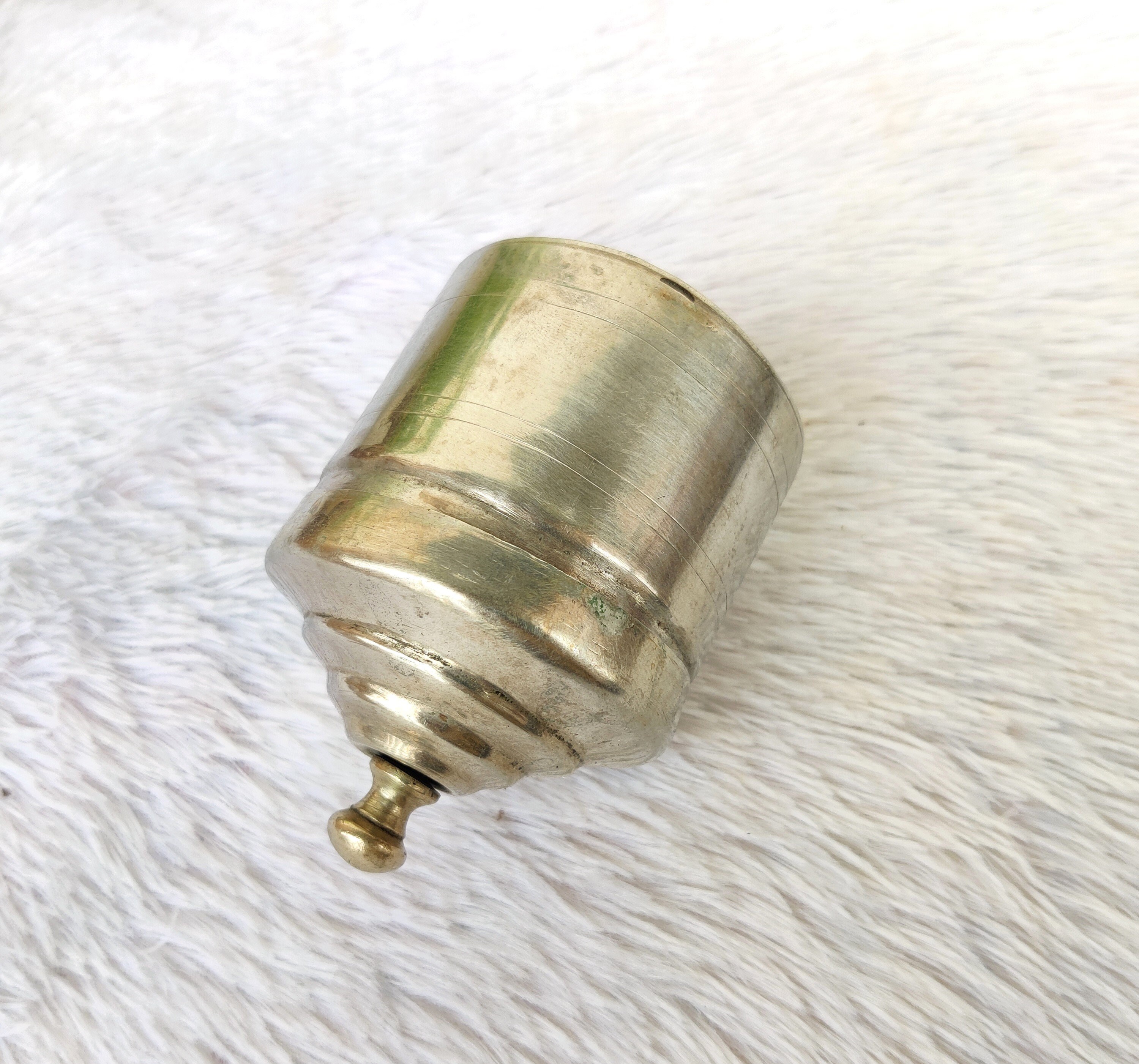 Antique German Silver Dome Shaped Trinket Box Jewellery Box Snuff Box