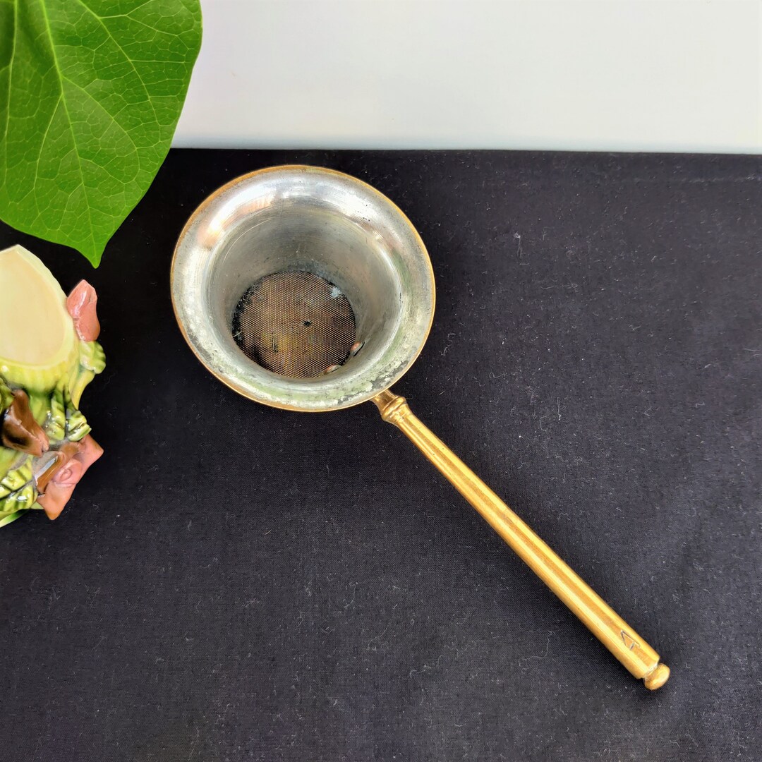 Antique Brass Strainer Rare Vintage Brass Tea Strainer Indian Antique