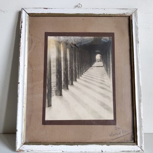 Vintage Historische Seite Schwarz & Weiß gut gerahmte Fotografie | Vintage Historische Säule Ansicht Fotografie | Wanddekoratives Sammlerstück PR223