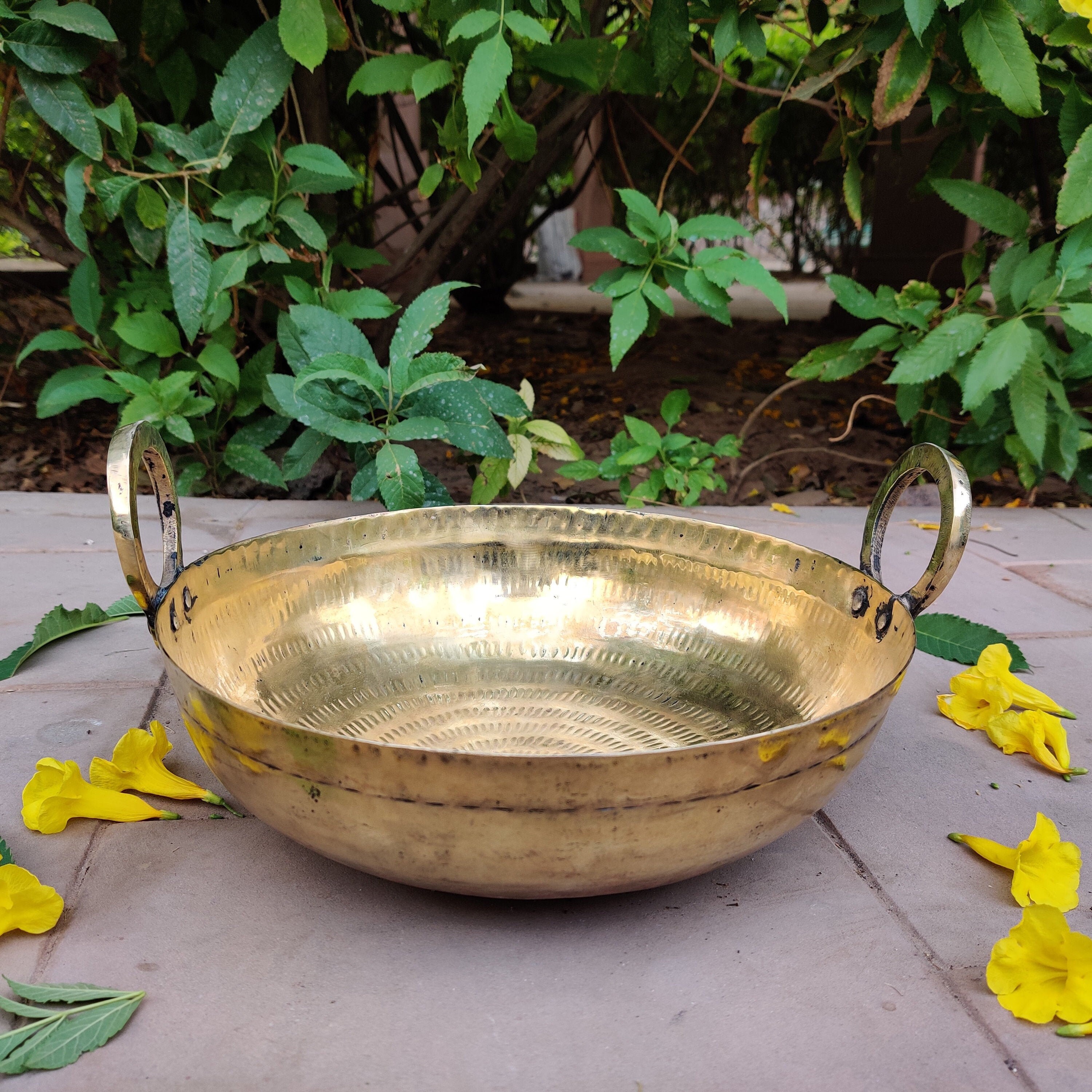 Antique Brass Kitchenware Cooking Kadaibrass Frying Etsy