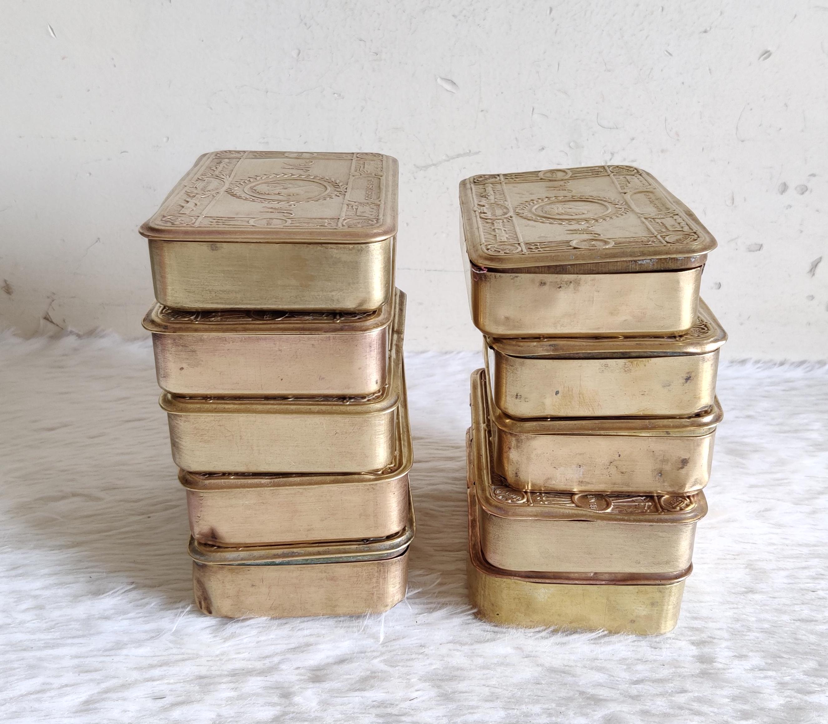 Antique 1914 Princess Mary Brass Christmas Box | WWI British Army