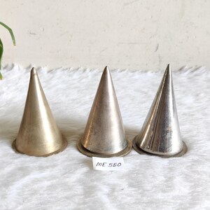 Vintage Rare Conical Shaped German Silver Letter Box | Vintage Popcorn Holder Box | Keepsake Container | Trinket Box | Antique Box 3Pc ME550