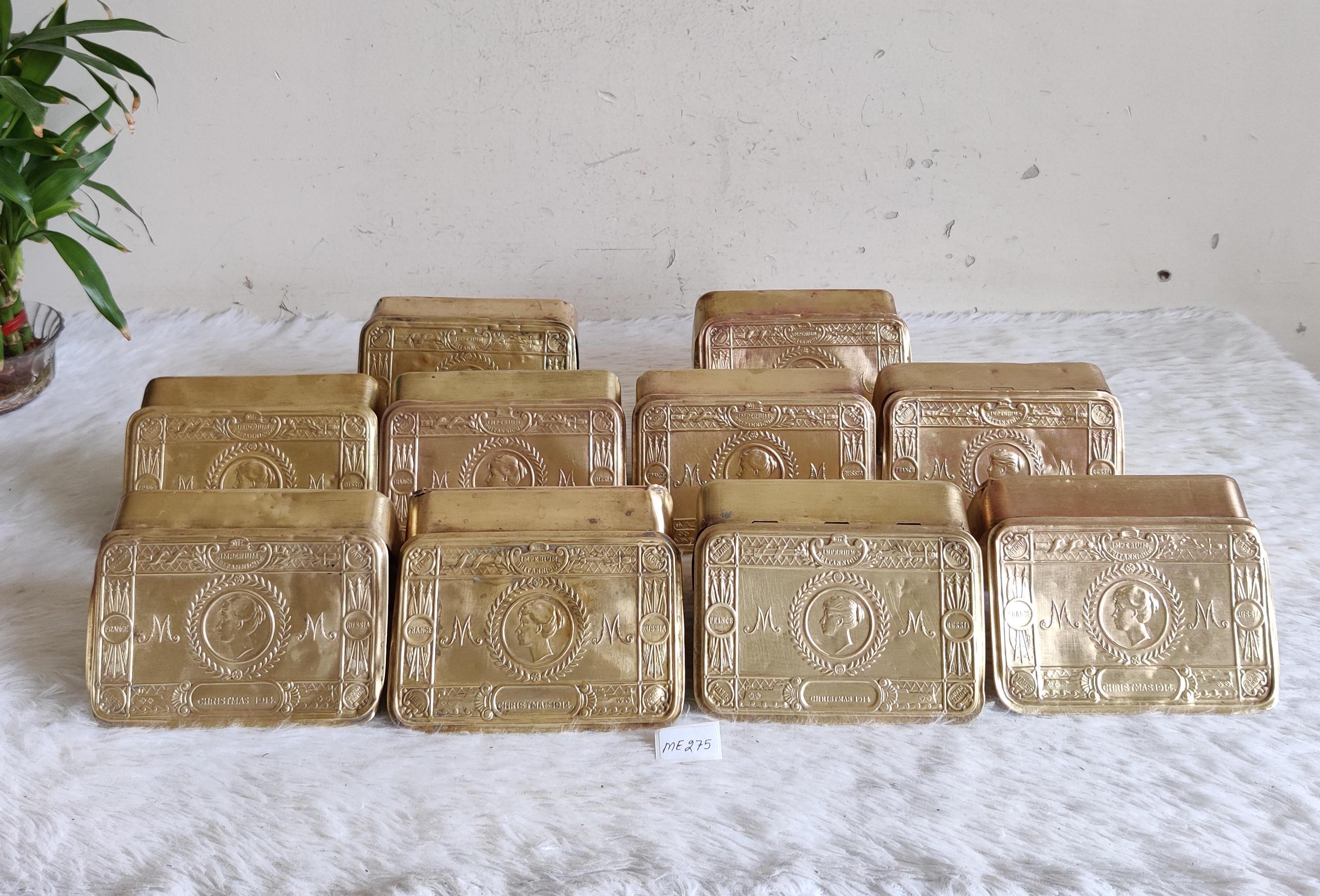 Antique 1914 Princess Mary Brass Christmas Box | WWI British Army