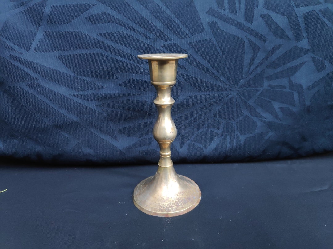 Vintage Brass Chamber Candle Holderbrass Candlestick Etsy