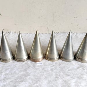 Vintage Mini Conical Shaped German Silver Letter Box | Vintage Popcorn Holder Box | Keepsake Container | Trinket Box | Antique Box 6Pc ME554