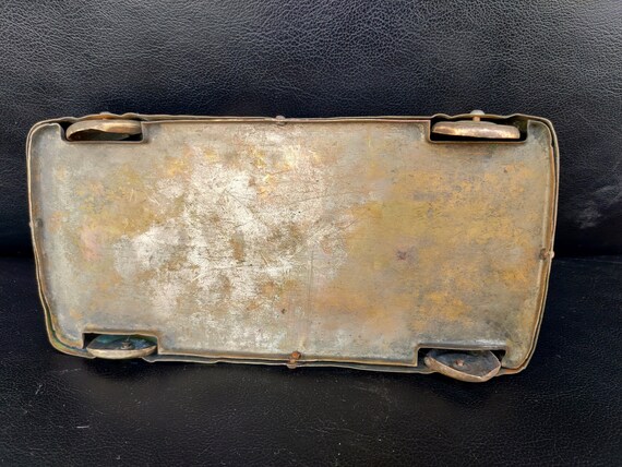 Vintage Nickel Plated Brass Car Shaped Box | KHM Car Model