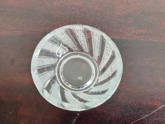 Bol à Dessert Vintage En Verre Rose Fruits (Usato) A Lausanne Per CHF