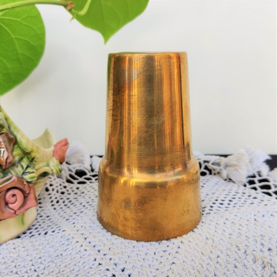 Buy Vintage Brass Glass Vintage Brass Tumbler Vintage Wine Glass Water,  Milk, Lassi Tumbler Brass Kitchenware Home Decor Brass Vase Online in India  