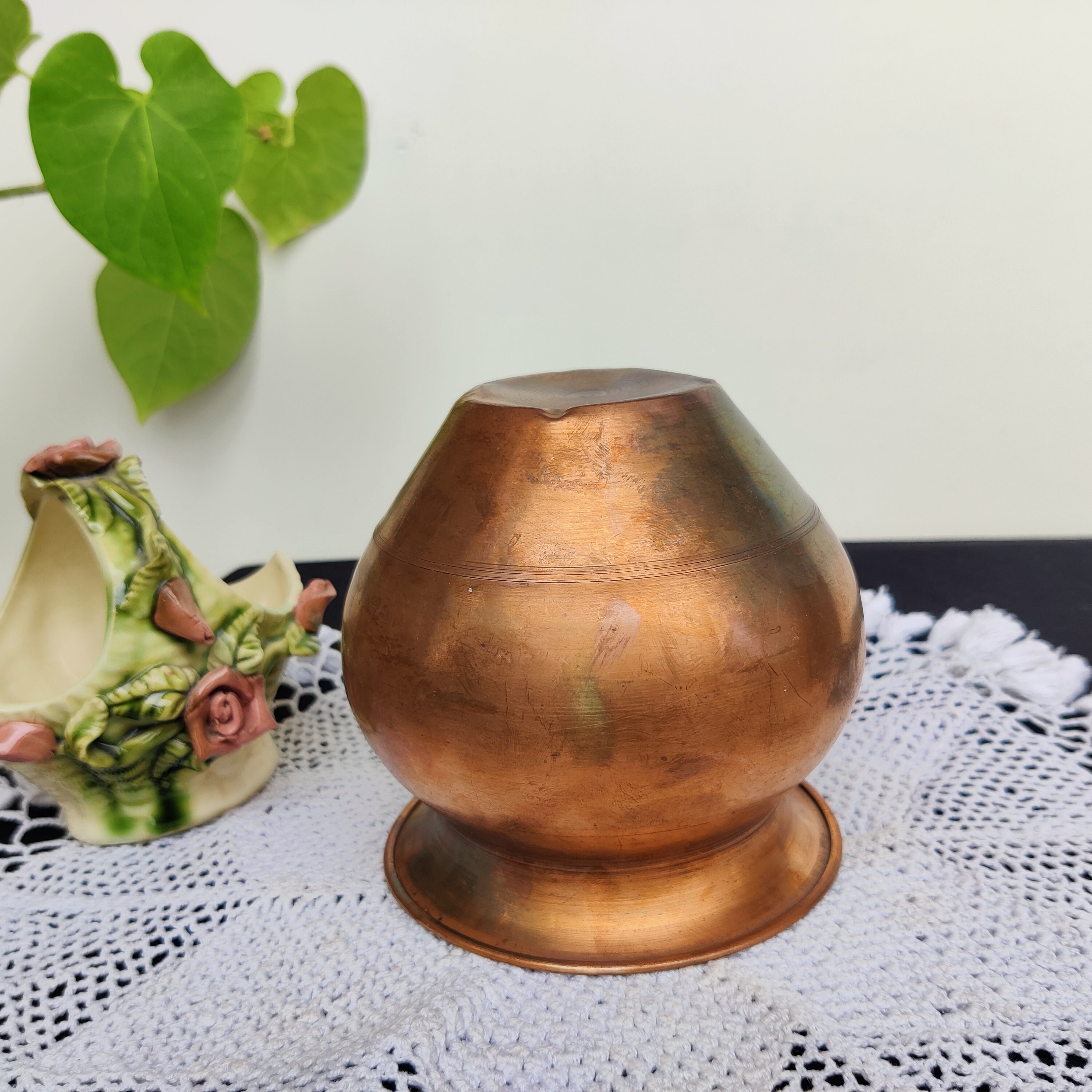 Antique Copper Water Pot/solid Lota/kitchenware Utensil/holy - Etsy