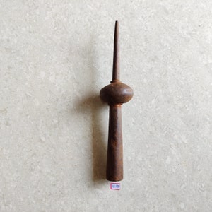 19c Antique Original Old Iron Melon Design Spear End Lance |  | Authentic | Hunting Spear | Decorative Collectible | No Reproduction | SP129