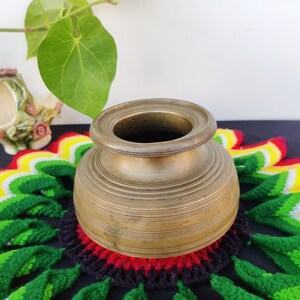 Antique Rare Bronze Water Pot/Solid, Sturdy Rare Lota/Kitchenware Utensil/Holy Brass Pot/Antique Brass Kitchenware Collectible