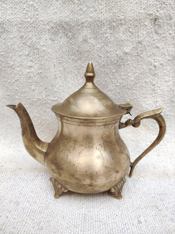 Antique Brass Tea Kettle/brass Tea Pot/antique Coffee Kettle/antique Ornate Tea  Pot/brass Engraved Kettle/brass Home Decor/brass Kitchenware -  Canada