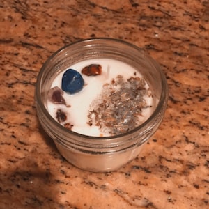 Vela de protección con Lapis Lazuli