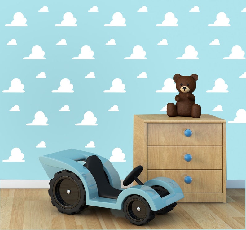 Toy Story Cloud Stickers Toy Story Wall Decals to Story Etsy