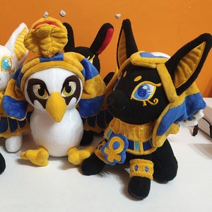 Handmade Egyptian God Plushie: Anubis, Bastet, Ra & More