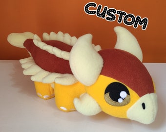 Handmade Custom Ankylosaurus Plushie: Personalized Fleece Stuffed Toy