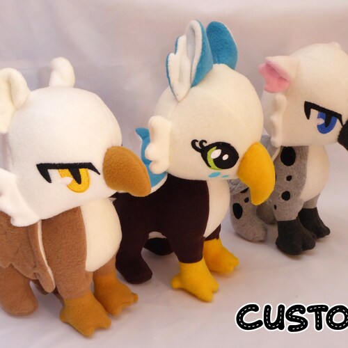Handmade Custom Griffin Plushie: Personalized Stuffed Animal Toy
