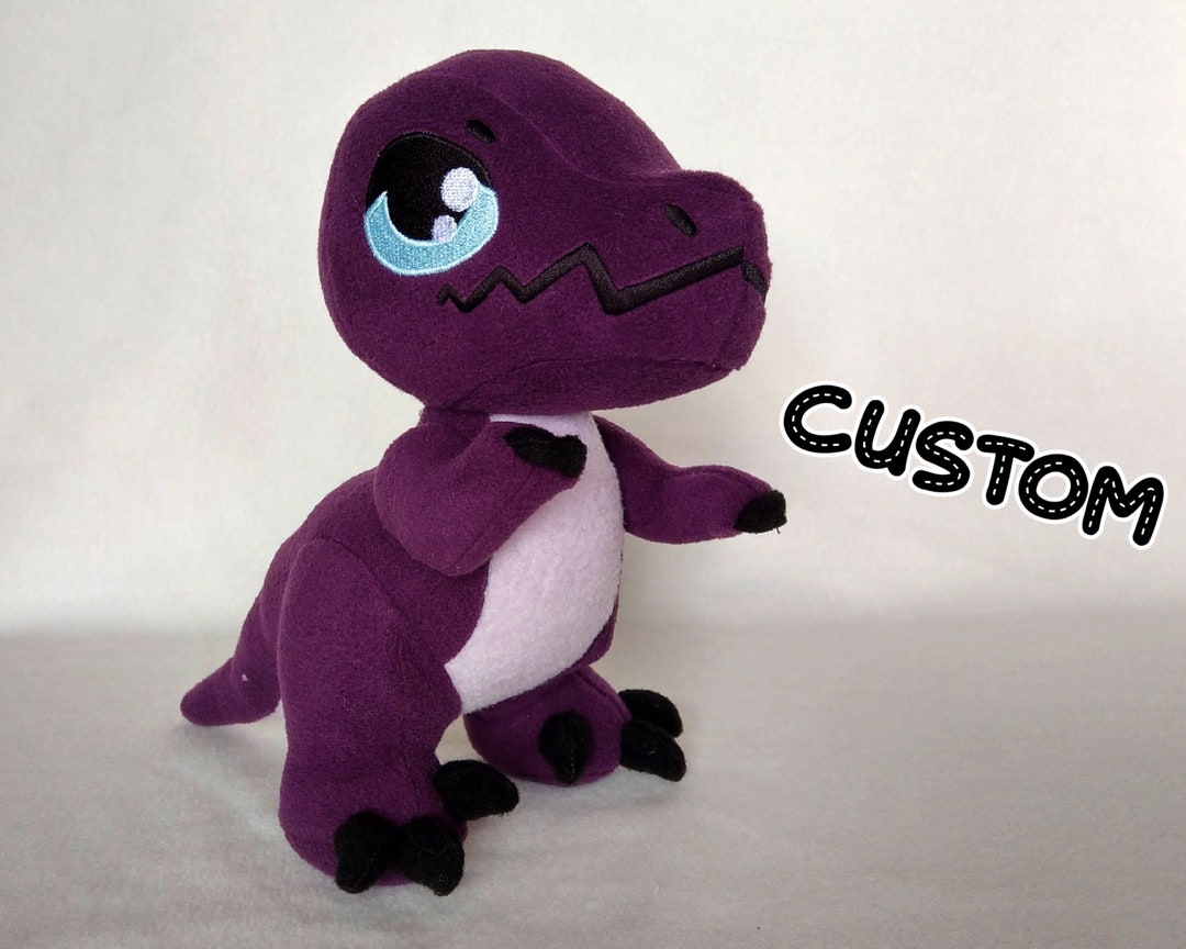 Handmade Custom Velociraptor Plushie: Personalized Dinosaur Stuffed Toy ...