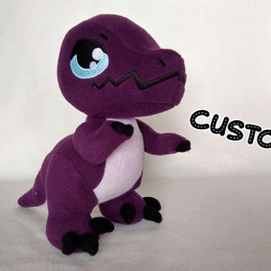 Handmade Custom Velociraptor Dinosaur Plushie Stuffed Toy - Personalised and Unique Toy - Many Colours to Choose From - CE Marked