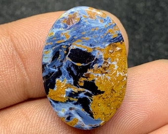 Pietersite Kamień szlachetny Naturalny Pietersite Owalny Kamień szlachetny Luźny Kamień szlachetny do Wisiorka/Biżuterii 17 szt. 18x25x4,5 mm