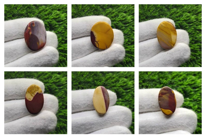 Natural MOOKAITE JASPER OVAL Cabochon Loose Gemstone