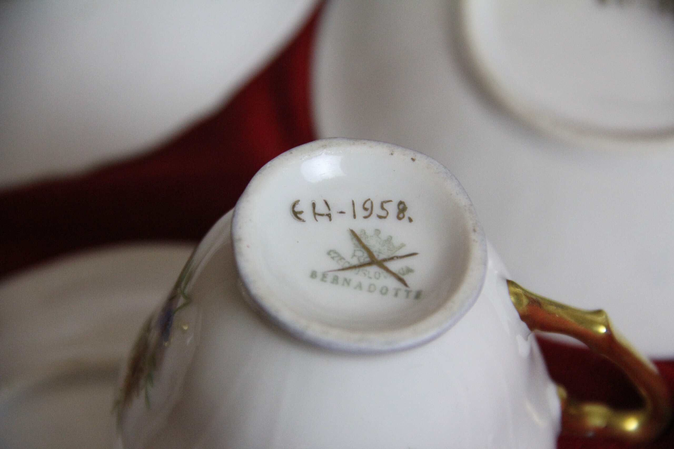 Vintage Czech porcelain tea set 12 pcs 1958 every piece Etsy