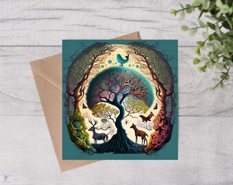 Harmony of Creation Greetings Card
