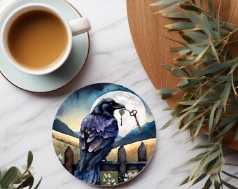 The Key - Round Ceramic Coaster