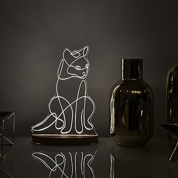 Cat mini neon | Personalised led lamp | Decoration | Desk lamp | USB lamp | Modern home decor | Night lamp | Neon light effect