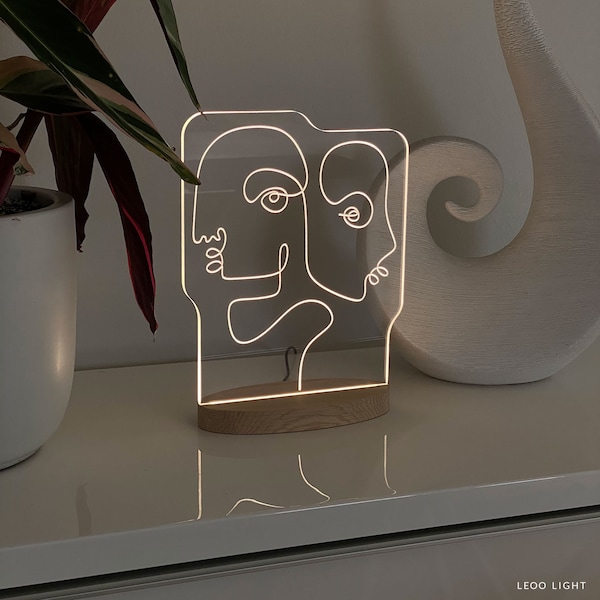 ART series lamp | Casa & Blanca | led lamp | decoration | desk lamp | mini neon | night lamp | neon light effect | gift light | minimalist