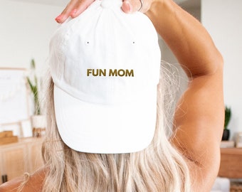 Fun Mom Hat, New Mom Gift, Mother's Day Gift, Embroidered Hat, Expecting Mom Gift, Mama Gift, Pregnancy Announcement Gift, Baby Shower Gift