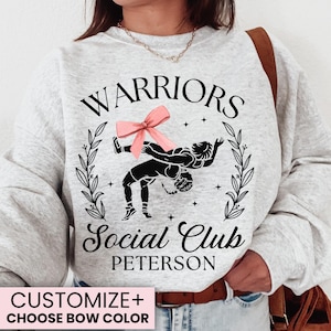 Personalized Girl Wrestling Mom Sweatshirt Custom Girl Wrestling Sweatshirt Wrestler Mom Sweatshirt Girl Wrestling Sweater Wrestling Team