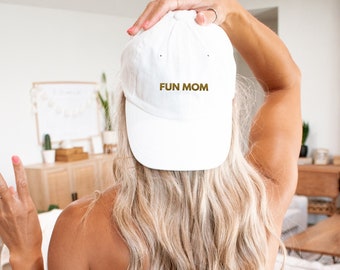 Fun Mom Hat, New Mom Gift, Mother's Day Gift, Embroidered Hat, Expecting Mom Gift, Mama Gift, Pregnancy Announcement Gift, Baby Shower Gift