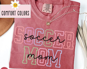 Soccer Mom Shirt Comfort Colors® Soccer Mama T Shirt Soccer Mom Tshirt Soccer Mom Gift Soccer Shirt Soccer Coach Gift Cute Soccer Mom Tee