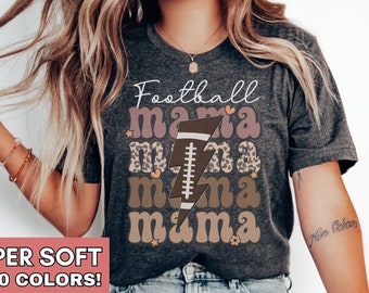 Football Mama Shirt for Football Mom Tshirt, Football Mom T-shirt for Game Day Tee, Retro Football Mom T Shirt for Football Season Mom Tee