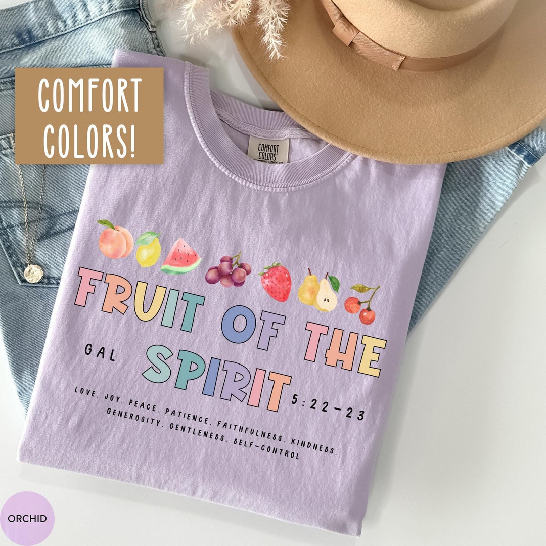 Fruit of the Spirit Shirt Bible Verse Shirt Women Comfort Colors ...