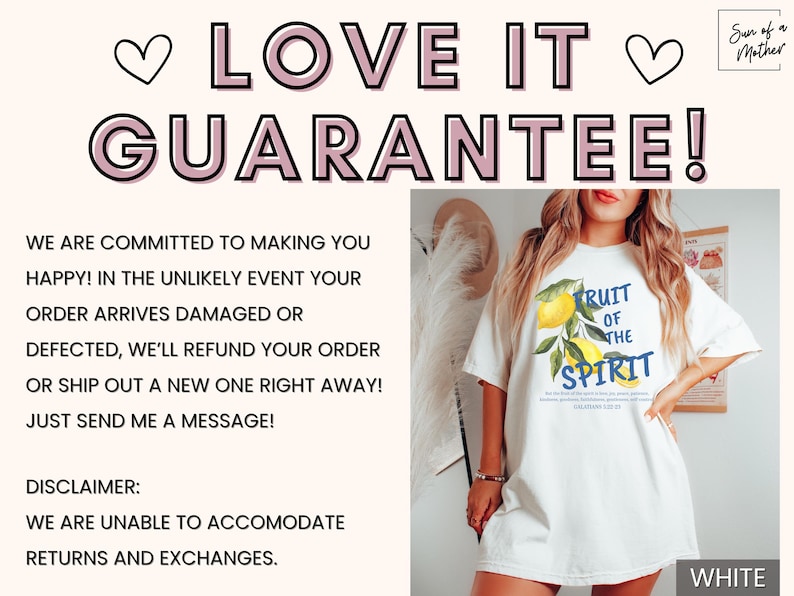 Op de afbeelding: Wit oversized T-shirt met een grafische print van citroenen en bladeren met de tekst "Fruit of the Spirit" en een bijbelvers. Het shirt heeft een losse pasvorm en is perfect voor dagelijks gebruik.
