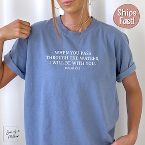 Comfort Colors Christian Shirt Bible Verse Tshirt Scripture Shirt Christianity T Shirt Religious Comfort Colors Shirt Trendy Jesus T-Shirt