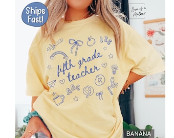 Fifth Grade Teacher Shirt 5th Grade Teacher Tshirt Teacher Appreciation Gift 5th Grade Team Shirt Fifth Grade Teacher T Shirt Teacher Gift