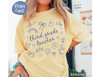 Third Grade Teacher Shirt 3rd Grade Teacher Shirt 3rd Grade T Shirt Teacher Appreciation Gift New Teacher Gift Shirt Third Grade Team Shirt