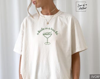 Bride to Be Shirt Engagement Shirt Engaged T Shirt Martini Bachelorette Shirt Bachelorette Bride Shirt Comfort Colors Bride Tshirt Funny