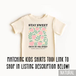 Boho Christian Strawberry Shirt Fruits of the Spirit Bible Verse Shirt ...