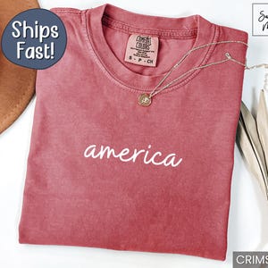 Comfort Colors America Shirt 4th of July Shirt Fourth of July Tee Patriotic Tshirt America T Shirt America Tee America T-Shirt USA Shirt