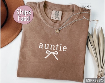 New Aunt Shirt Auntie Shirt Pregnancy Announcement to Sister Auntie Gift Auntie to be Auntie Tshirt Aunt to be Shirt Promoted to Auntie