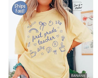 First Grade Teacher Shirt Comfort Colors First Grade Teacher TShirt First Grade Team Shirt 1st Grade Teacher Tee New Teacher Shirt Gift