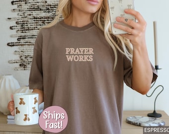 Prayer Shirt Pray Shirt Christian Comfort Colors Tshirt Bible Shirt Faith Gift Bible T-Shirt Christianity Tshirt Christian Gift Bible Study