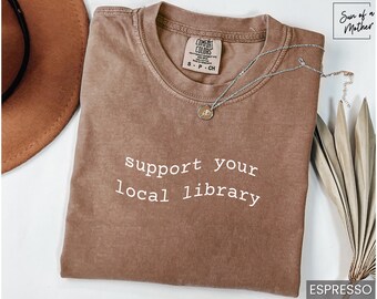 Comfort Colors Book Lover Shirt Library Shirt Bookish Merch Bookish Girly Shirt Reading Shirt Reader T Shirt Cute Book TShirt Librarian Tee